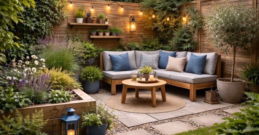 Kleine tuin inrichten met slimme keuzes voor ruimte, sfeer en gebruiksgemak