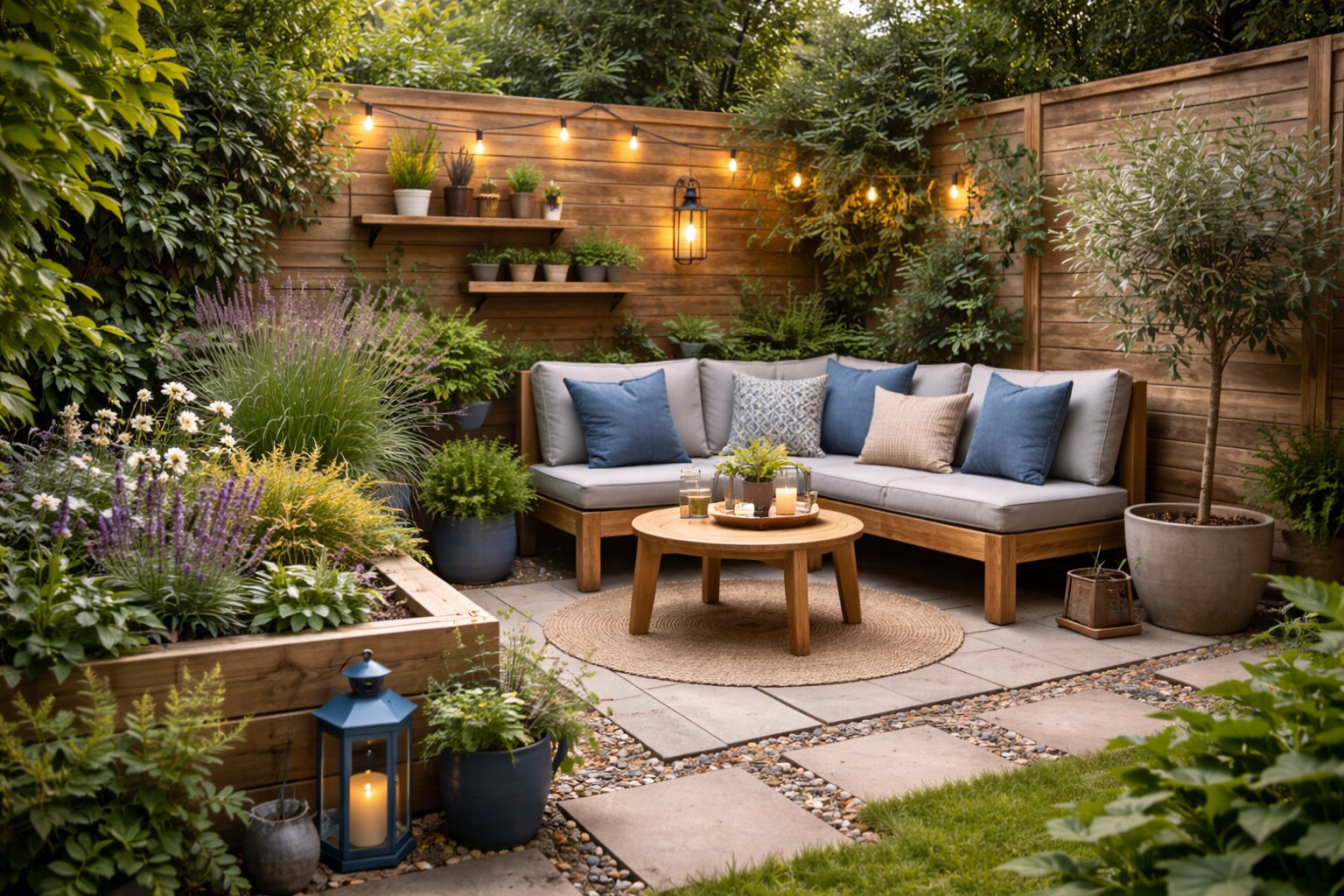 kleine tuin inrichten, kleine tuin