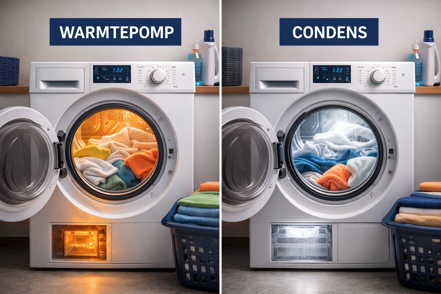 warmtepopdroger of condensdroger, warmtepompdroger, condensdroger