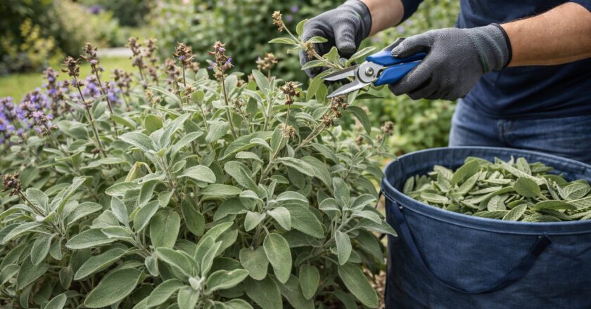 Salie snoeien voor een sterke plant en een mooie groei het hele jaar door