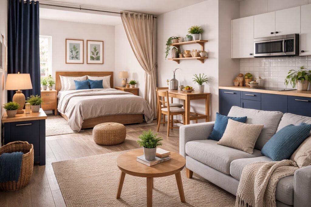 kleine studio inrichten, kleine studio
