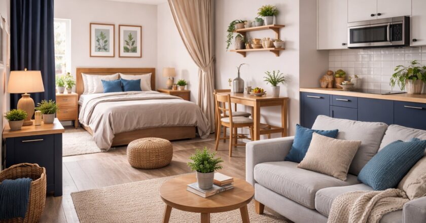 Kleine studio inrichten met slimme keuzes voor ruimte, rust en comfort