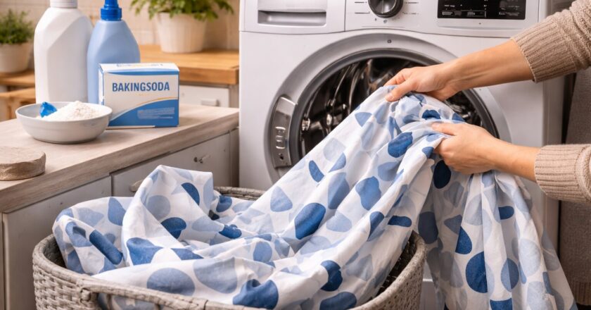 Douchegordijn wassen voor een frisse badkamer en langere levensduur