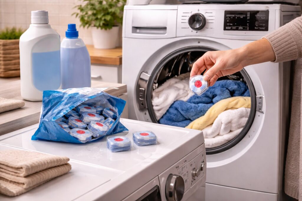 Vaatwastablet in wasmachine gebruiken: wat het doet, wanneer het kan en waar je op let