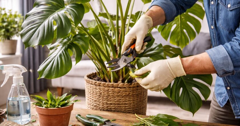 Monstera snoeien voor een gezonde groei en een evenwichtige uitstraling